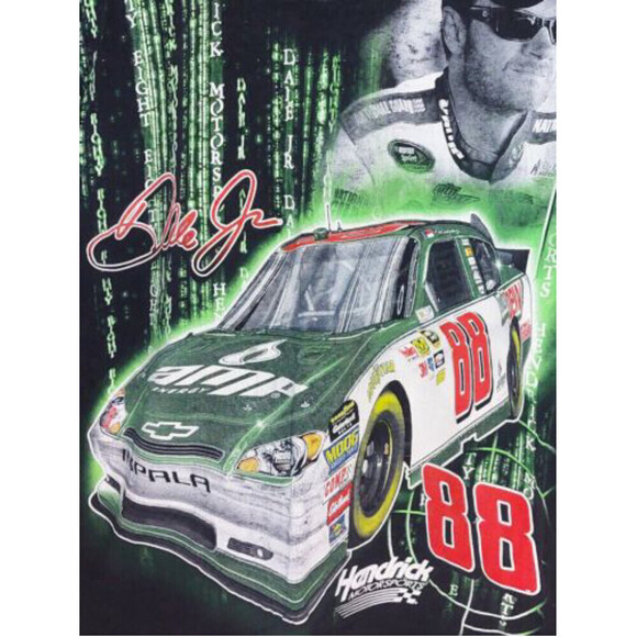 Vtg 2011 Chase Authentics Dale Earnhardt Jr. Matrix All Over Print Shirt Men M - Picture 4 of 10